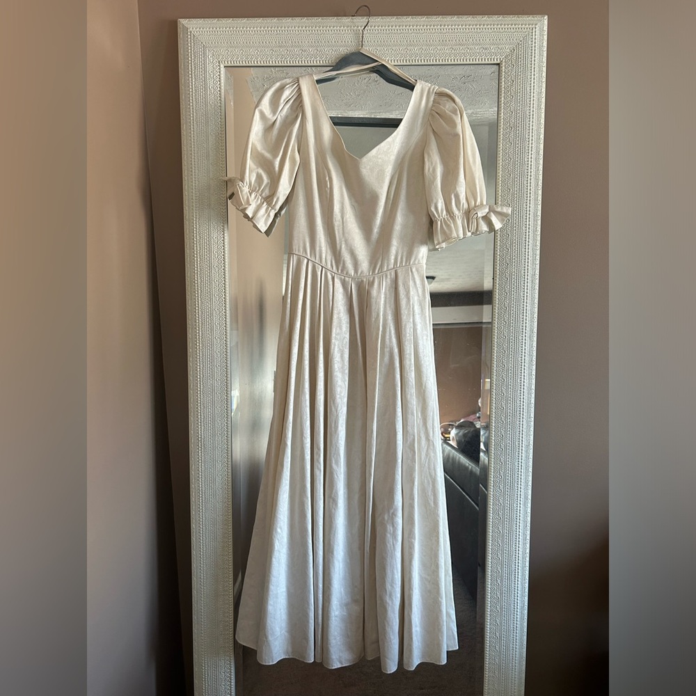 Vintage Laura Ashley wedding dress